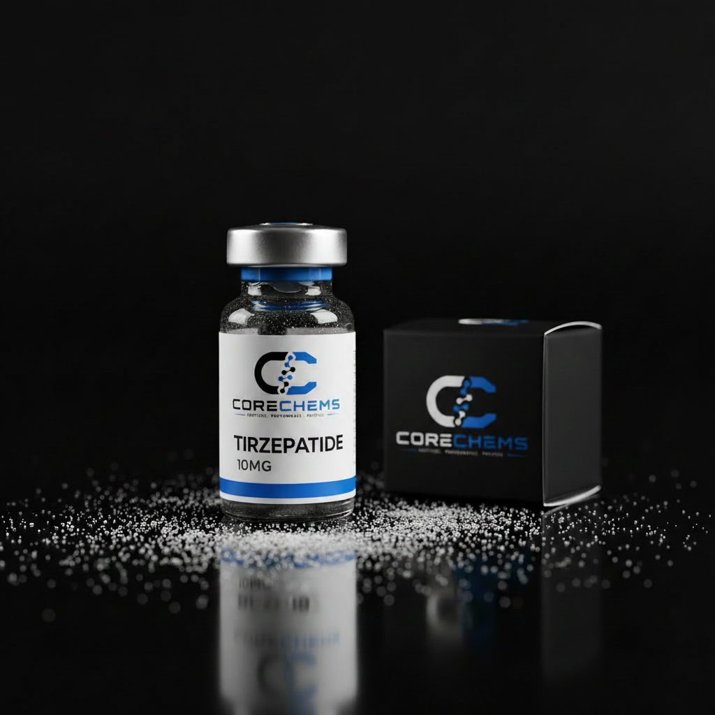 Tirzepatide peptide vial by CoreChems