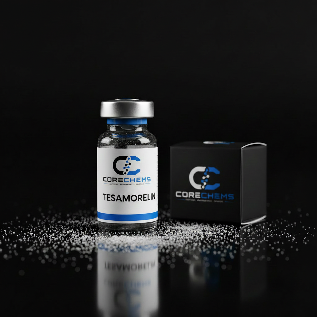 Tesamorelin peptide vial by CoreChems