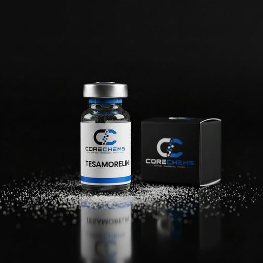 Tesamorelin peptide vial by CoreChems